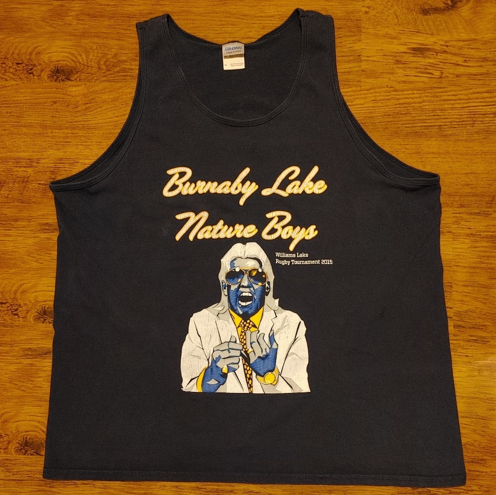 Nature Boys Rugby Rare Ric Flair Wrestling shirt WCW WWE WWF Charlotte Flair Woo